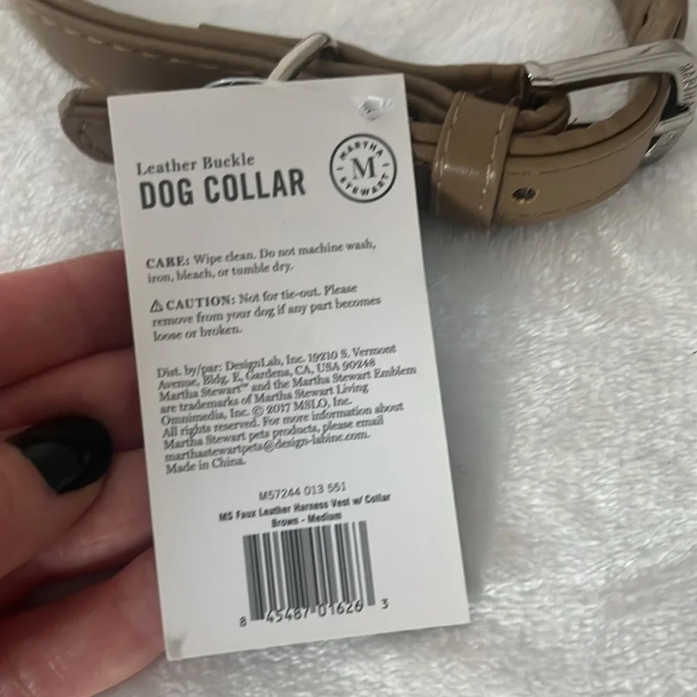 NWT Martha Stewart Dog collar